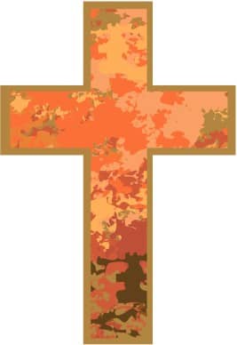 Pink Marbled Cross