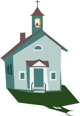 Church Image in Green