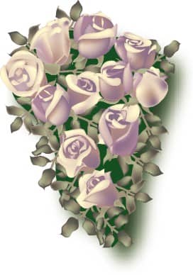 Lavendar Rose Memorial Wall