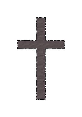 Brownish Textured cross