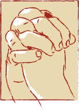 Large Clasped Hands