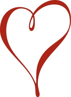 Contemporary Red Heart