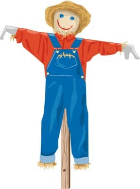 Scarecrow in Overalls