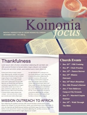 Women's Bible Study Ministry Newsletter