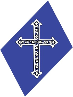 Floral Cross on Purple