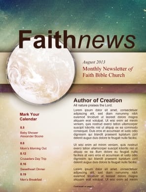 Moon and Stars Newsletter Template