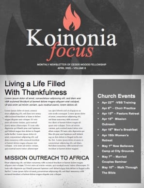 Pentecost Sunday Ministry Newsletter