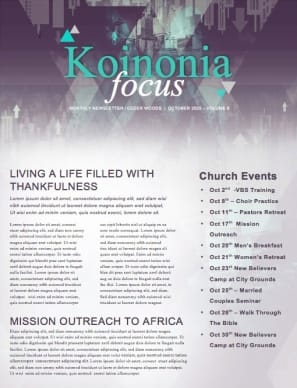 Upside Down Ministry Newsletter