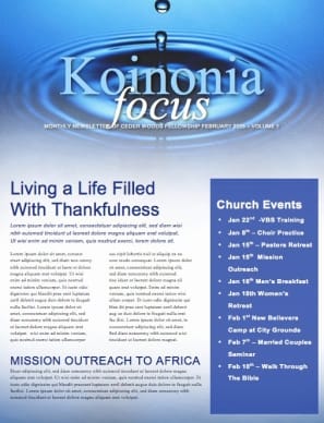 The Ripple Effect Christian Newsletter