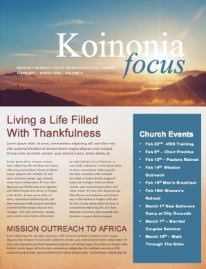 Resurrection Sunday Church Newsletter