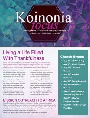 Back to School This is the Year Ministry Newsletter