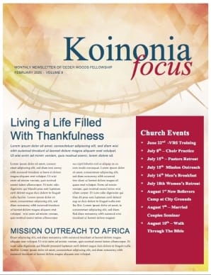 Broken for You Ministry Newsletter