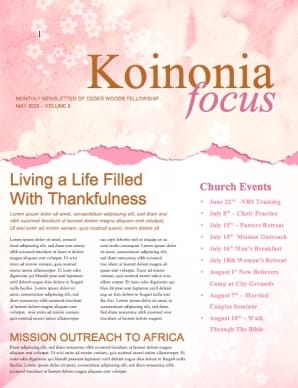 Happy Mother's Day Christian Newsletter