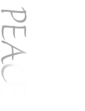 Vertical Peace Word Art