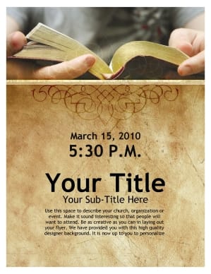 Bible Study Flyer