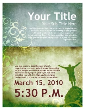 Worship Service Flyer