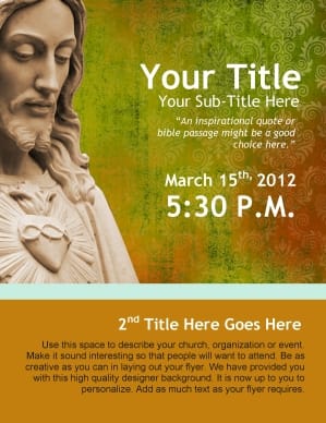 Easter Jesus Flyer Design