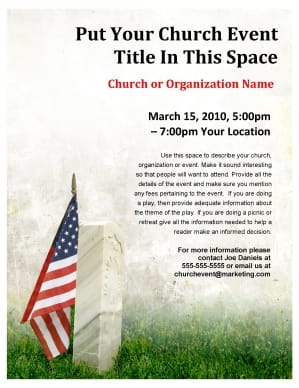 Memorial Day Flyer