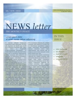 Nature Newsletter Template