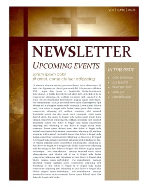 Cross Newsletter Template