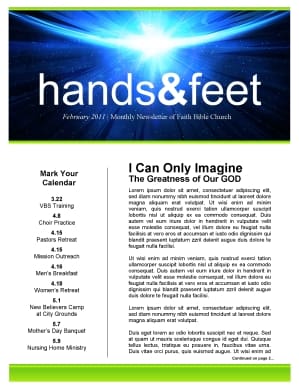I Can Only Imagine Church Newsletter