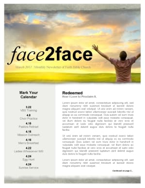 Worshipper Church Newsletter Template