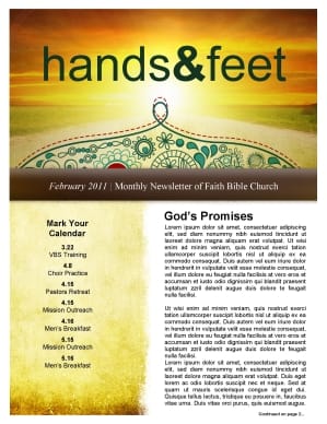 Sunset Newsletter Template