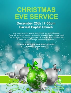 Christmas Decoration Flyer Artwork