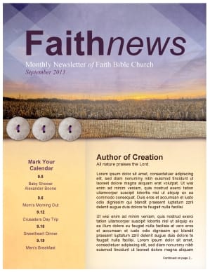 Harvest is Here Church Newsletter