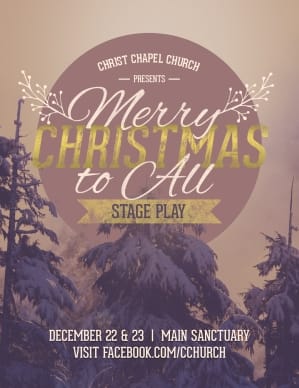 Wishing a Merry Christmas Flyer