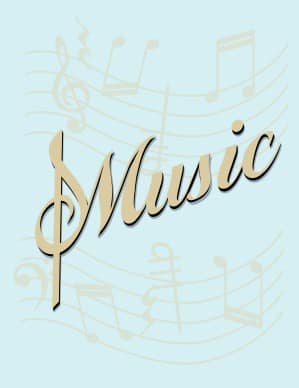 Music Flyer Blue Background