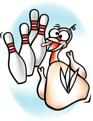 Turkey and Bowling Pins