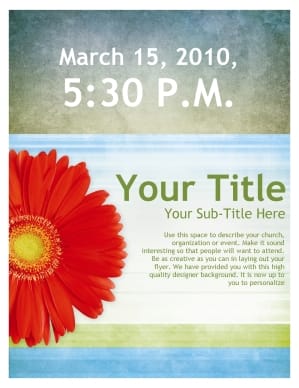 Mother's Day Flyer