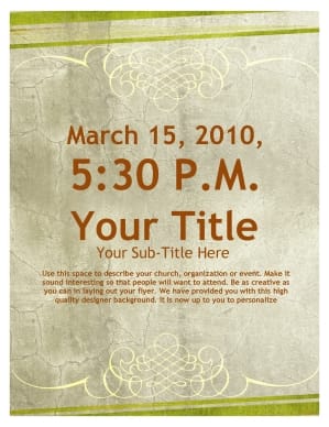 Mother's Day Service Flyer