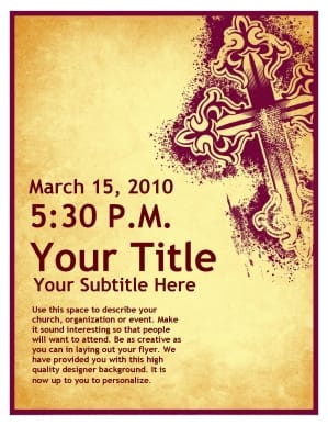 Palm Sunday Art Flyer Design