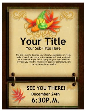 Give Thanks Flyer Design