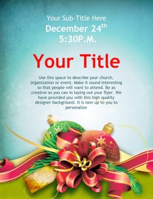 Christmas Cheer Flyer Design