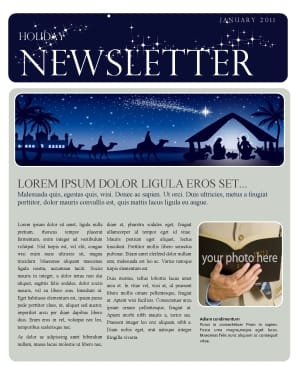 Christmas Newsletter Template