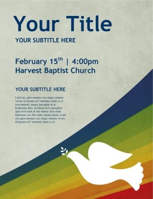 Dove Flyer Template