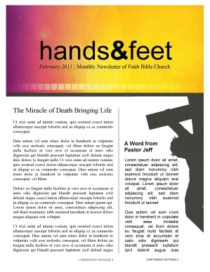 Jesus Cross Church Newsletter