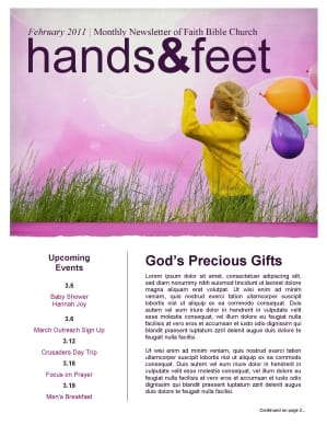 Children Newsletter Template