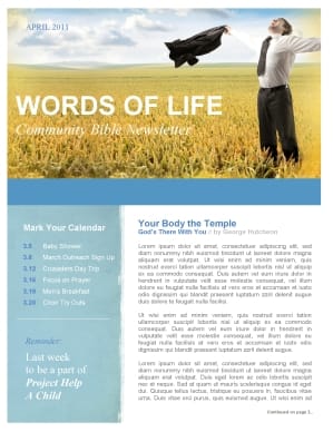 Rejoice Church Newsletter