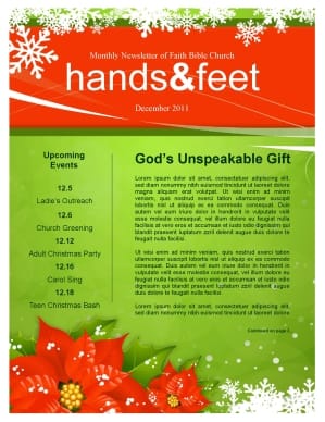 Christmas Colors Newsletter