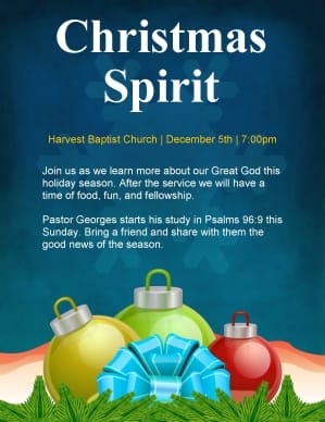 Christmas Flyers For Church