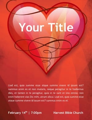 Love Church Flyer Template