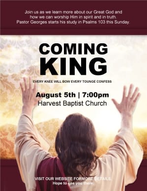 King Jesus Flyer
