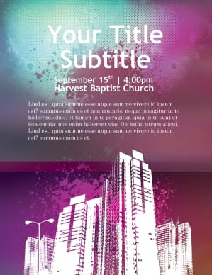 Innercity Mission Flyer Template