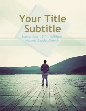 Young Adult Ministry Flyer Template