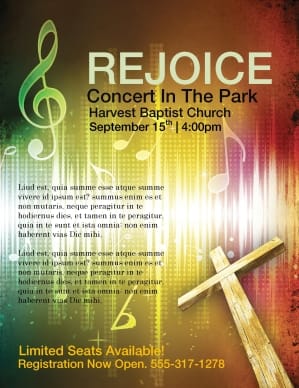 Church Worship Service Flyer Template