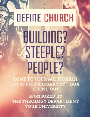 Define Church flyer